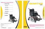 Pride Mobility Quantum 600 3S Mobility Aid User Manual