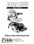 Pride Mobility 1103 Mobility Aid User Manual