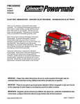 Powermate PMC605000 Portable Generator User Manual