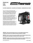 Powermate PMC601100 Portable Generator User Manual