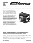 Powermate PMC435003 Portable Generator User Manual