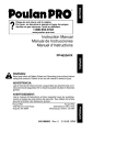 Poulan 545186803 Chainsaw User Manual