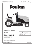 Poulan 532 43 88-98 Lawn Mower User Manual