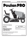 Poulan 532 43 88-78 Lawn Mower User Manual