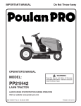 Poulan 532 40 36-87 Lawn Mower User Manual