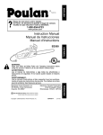 Poulan 530403514 Chainsaw User Manual