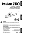 Poulan 530087764 Chainsaw User Manual
