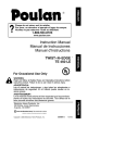 Poulan 530086413 Trimmer User Manual