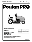 Poulan 195018 Lawn Mower User Manual