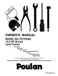 Poulan 187570 Lawn Mower User Manual