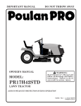 Poulan 182565 Lawn Mower User Manual