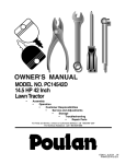 Poulan 179414 Lawn Mower User Manual