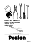 Poulan 115358026 Chainsaw User Manual