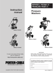Porter-Cable PCH3540HR Pressure Washer User Manual