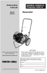 Porter-Cable DBSI325 Portable Generator User Manual