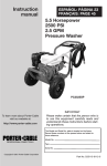Porter-Cable D25115-0112-0 Portable Generator User Manual