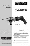 Porter-Cable 7751 Drill User Manual