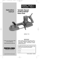 Porter-Cable 7724 Saw User Manual