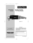 Porter-Cable 7414 Sander User Manual
