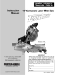 Porter-Cable 3700L Saw User Manual