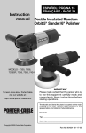 Porter-Cable 363 Sander User Manual