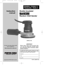 Porter-Cable 335 Sander User Manual