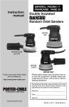 Porter-Cable 333VS Sander User Manual