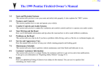 Pontiac 1999 Firebird Automobile User Manual