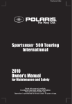 Polaris 9922551 Offroad Vehicle User Manual