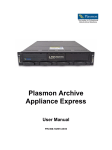 Plasmon 800-102913-00 B Computer Hardware User Manual