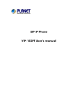 Planet Technology VIP-155PT Telephone User Manual