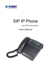 Planet Technology VIP-150T Telephone User Manual