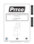 Pitco Frialator 2000 Fryer User Manual
