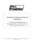 Pitco Frialator 12 Fryer User Manual