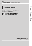 Pioneer FH-P5000MP CD Player User Manual