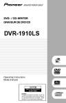 Pioneer DVR1910LS DVR User Manual