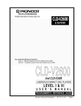 Pioneer CLD-V2400 CD Player User Manual