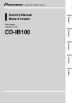 Pioneer CD-IB100 Network Card User Manual