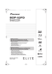 Pioneer BDP-52FD Blu-ray Player User Manual