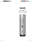 Philips SRU3006 Universal Remote User Manual