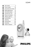 Philips SCD491 Baby Monitor User Manual