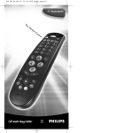 Philips SBC RU644/05 Universal Remote User Manual