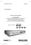 Philips DVDR3305 DVD Player User Manual
