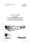 Philips DVDR3300H DVR User Manual