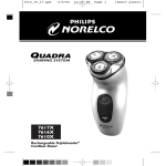 Philips 7610X Electric Shaver User Manual