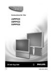 Philips 55PP925 Projection Television User Manual