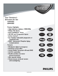 Philips 51PW9303 Projection Television User Manual