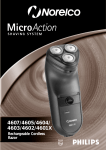 Philips 4601X Electric Shaver User Manual