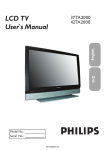 Philips 37PFL9603D Flat Panel Television User Manual
