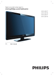 Philips 32PFL3404/77 CRT Television User Manual
